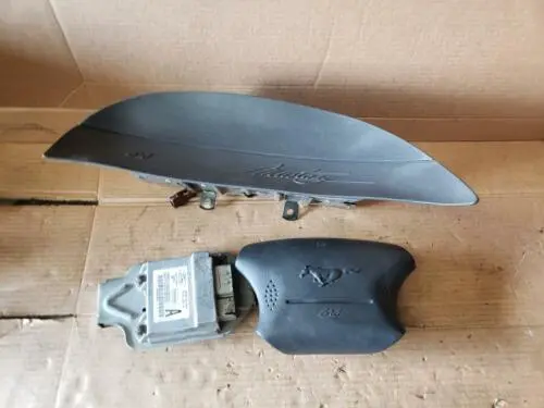 99 - 04 Ford Mustang Gt Air Bags Bag Airbag Front Driver Srs Module Gray Oem 1