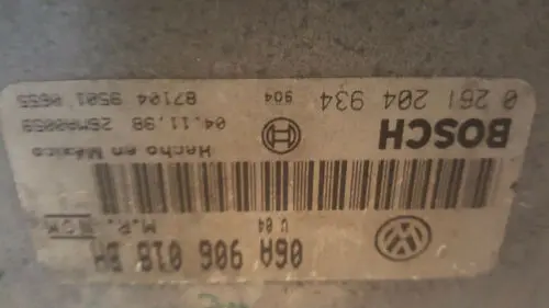 99 01 Audi / Vw Oem Engine Control Module Unit Ecu Ecm Pcm 06A 906 018 Bh 1