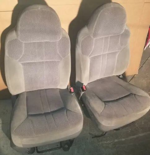 99 - 07 Ford F250 F350 Excursion Superduty Gray Front Manual Seats Seat 1