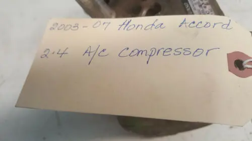 03 04 05 06 07 Honda Accord 2.4 A/C Ac Compressor 4 Cylinder 1