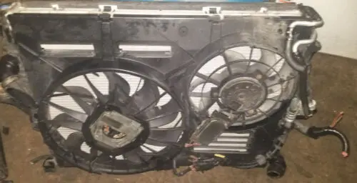 04 -10 Vw Touareg Cayenne Audi Q7 Radiator Ac Condenser Dual Fan Assembly Oem 1