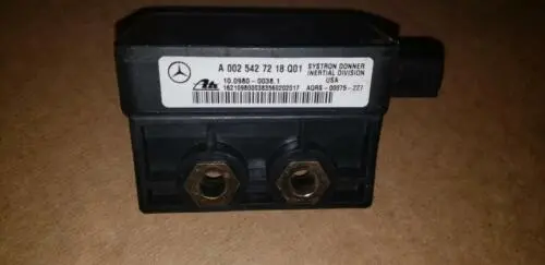 01 - 05 Mercedes Ml320 Ml430 Ml500 Slk320 Yaw Rate Sensor Module A0025427218 Q01 1