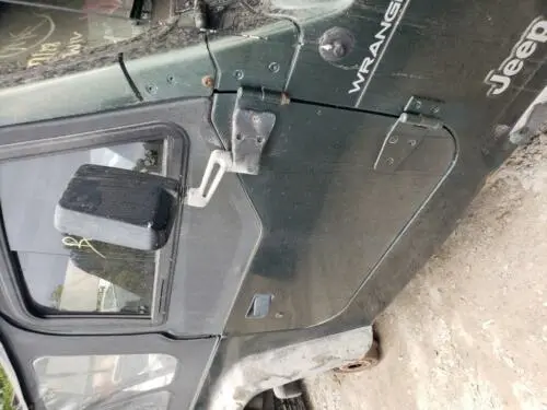 97 - 06 Jeep Wrangler Green Half Doors Left + Right Upper Windows Mirrors Oem 1