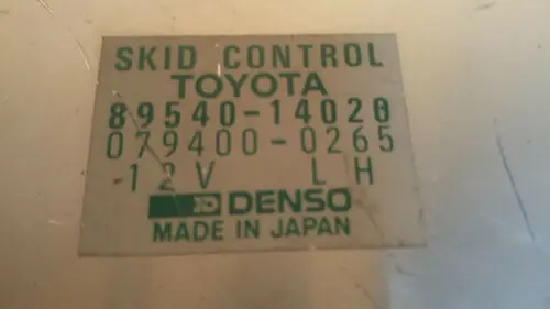 87 88 Toyota Supra Abs Skid Control Computer Module 89540-14020 1