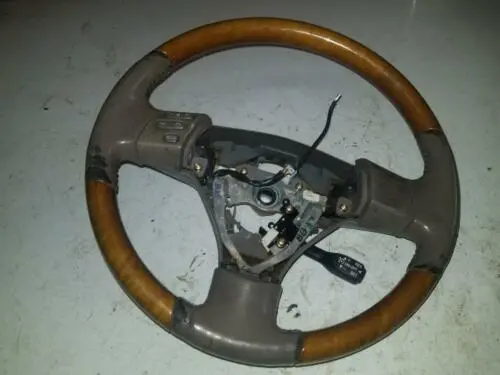 04 05 - 09 Lexus Rx330 Rx350 Rx400h Woodgrain Steering Wheel W/ Leather Cruise 2