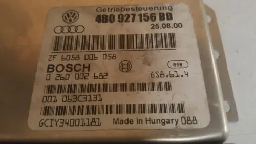 00 01 Audi A6 2.7L Tcu Tcm Transmission Control Module Computer 4B0927156bd 1