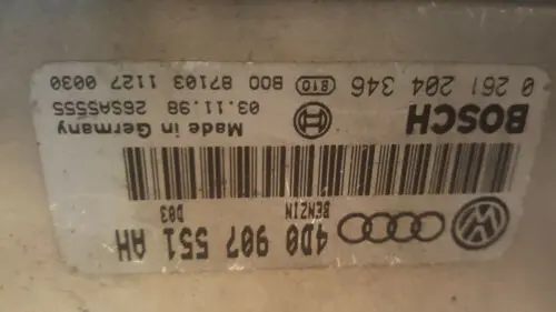 97 01 Audi A4 A6 Engine Computer Control Module Ecu Ecm 4D0 907 551 Ah 1