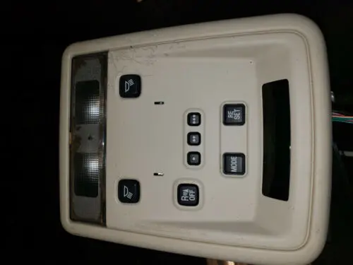 03-06 Lincoln Town Car Overhead Tan Console Homelink Message Center Maplight Oem 1