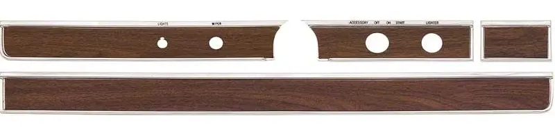 Dash Lower Woodgrain Plate Set ,New 65 66 Impala 1