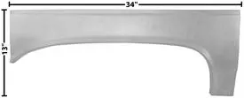 Quarter Panel Patch ,Right Upper 64 65 Chevelle El Camino 1