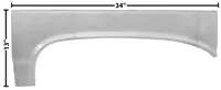 Quarter Patch Panel ,Left Upper 64 65 Chevelle Elcamino 1