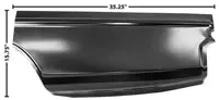 Quarter Patch Panel, Left, Lower, Rear, 66-67 Nova 1