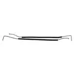 Trunk Lid Spring Rods, W/Spoiler, 67-69 Camaro Firebird 1