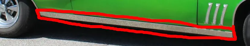 Rocker Molding, Right Used 69 Skylark Gs 1