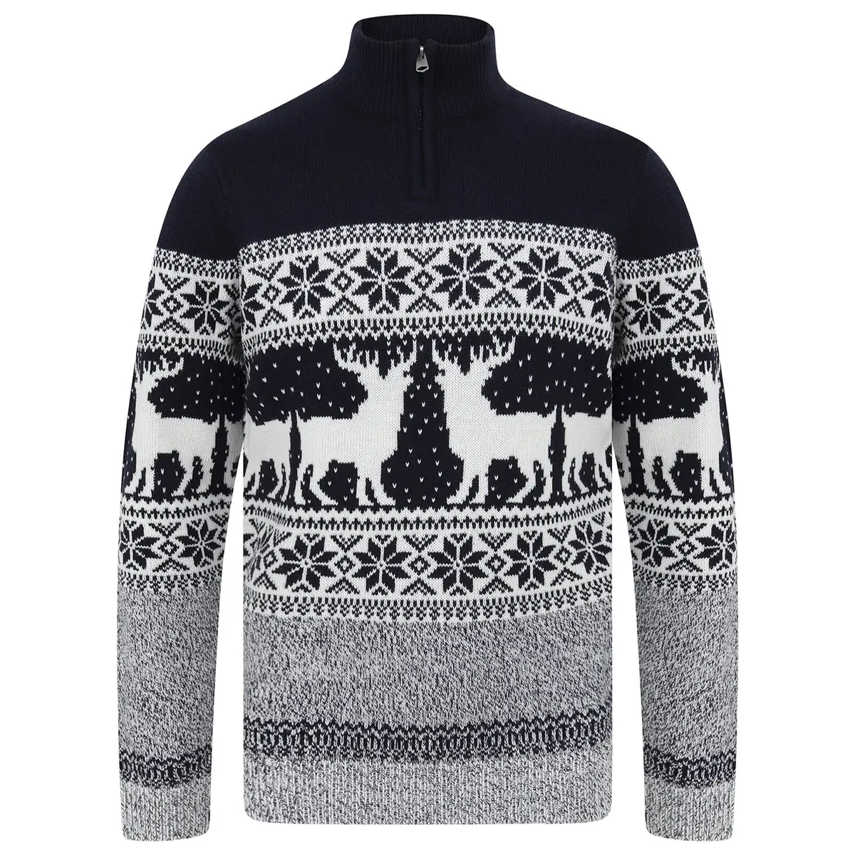 Mens Traditional Reindeer Christmas Jumper 1
