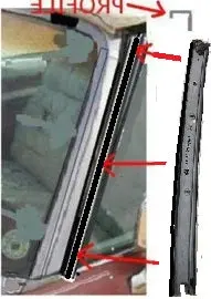 Convertible Pillar Channel, Left 71-6 B-Body & Eldorado 1