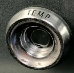 Heater "Temp" Knob Bezel ,Used 62-65 Nova 1