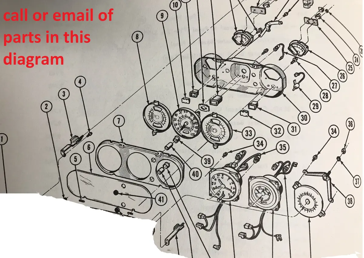 Dash Instruments ,Used 64-7 Gto Lemans 1
