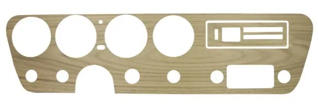 Dash Woodgrain Insert ,No Ac New 66 Gto Lemans 1