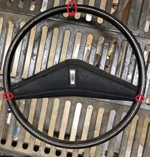 Steering Wheel ,Black Used 71 72 Cutlass Delta 1