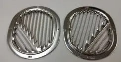 Kickpanel Vent Grills ,New Pair 59-63 Impala 1