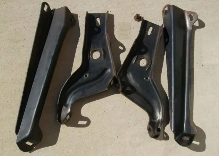Front Bumper Bracket Set, 4 Pcs, Used 65 Gto Lemans 1