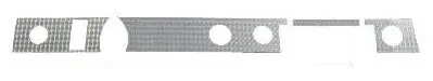 Lower Dash Swirl ,Aluminum, Hdt, New, 70-72 Gto  Lemans 1
