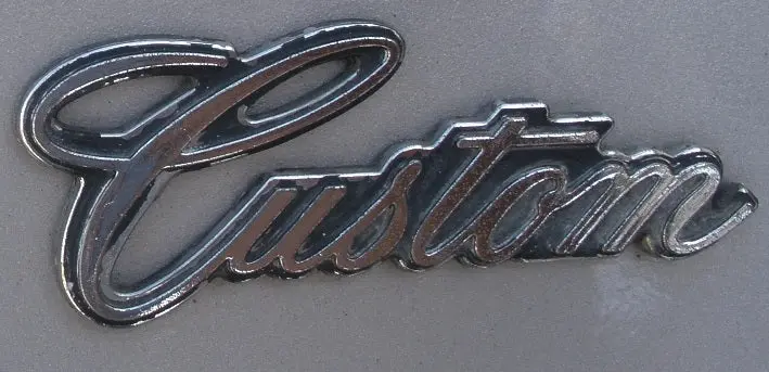 Trunk Lid Emblem " Custom "New 68 69 Skylark 1