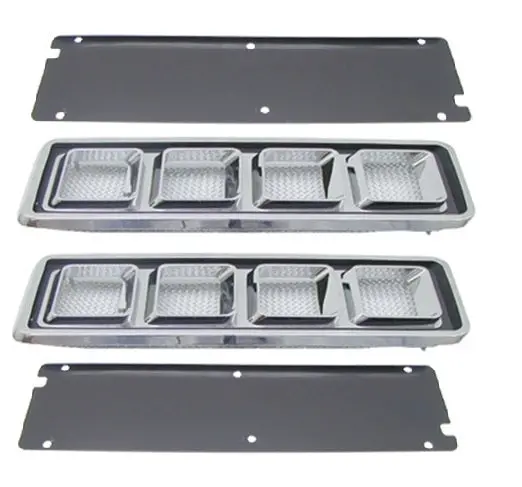 Hood Louver Kit, Ss, New, 68-69 Camaro 1