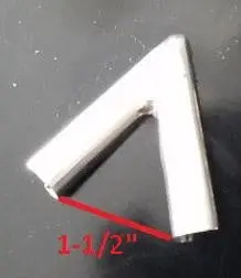 Quarter Window Corner Molding, Used, 74-77 Monte Carlo Grand Prix 1
