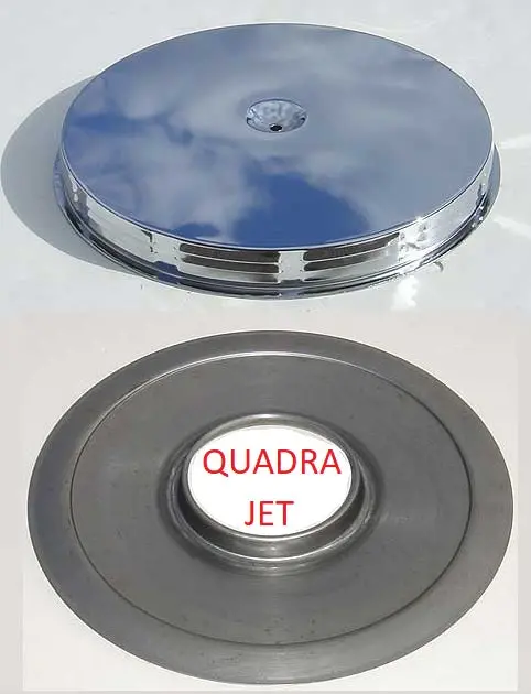 Air Cleaner ,Louvered & Qjet Base, New 67 Pontiac Vette 1