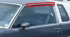 Roof Drip Molding, Left, On Roof, Used, 81-88 G-Body 1