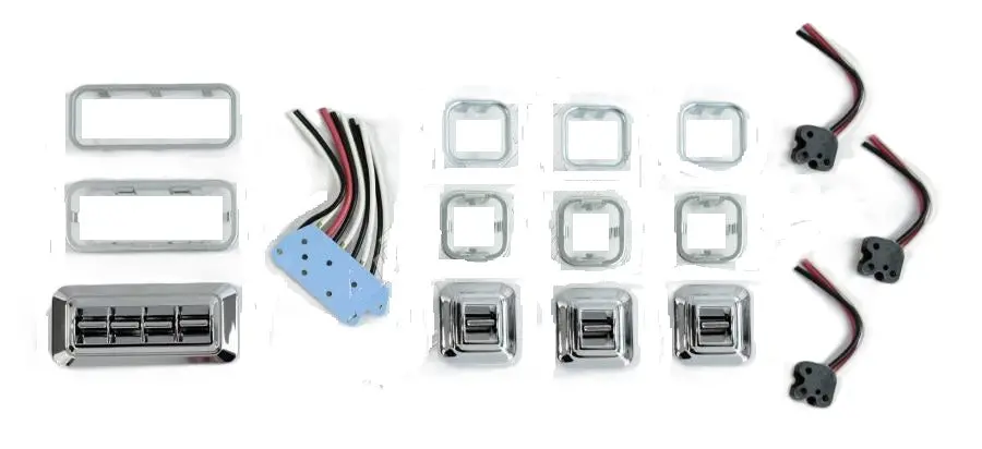 Power Window Switches & Plugs Set New 64-70 Most Gm Cars 1