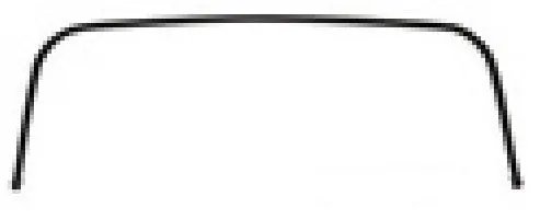 Convertible Rear Tack Strip ,U-Shaped New 69-72 A-Body 1