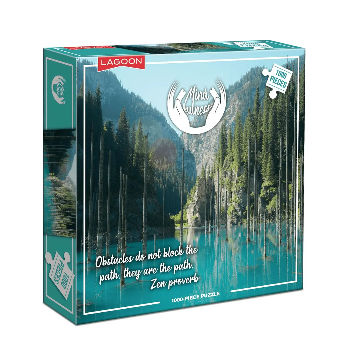 Lagoon Mindfulness Forest Zen Quote Jigsaw Puzzle 1000 Pieces 1