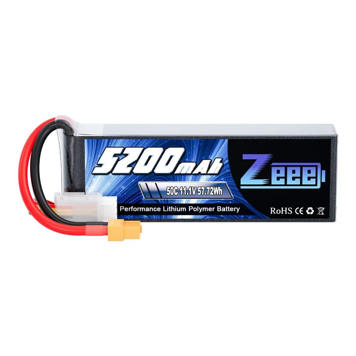 Zeee 3S Lipo Battery 5200Mah 50C 11.1V With Xt60 Connector Soft Case For Rc Airplane Rc Car 1