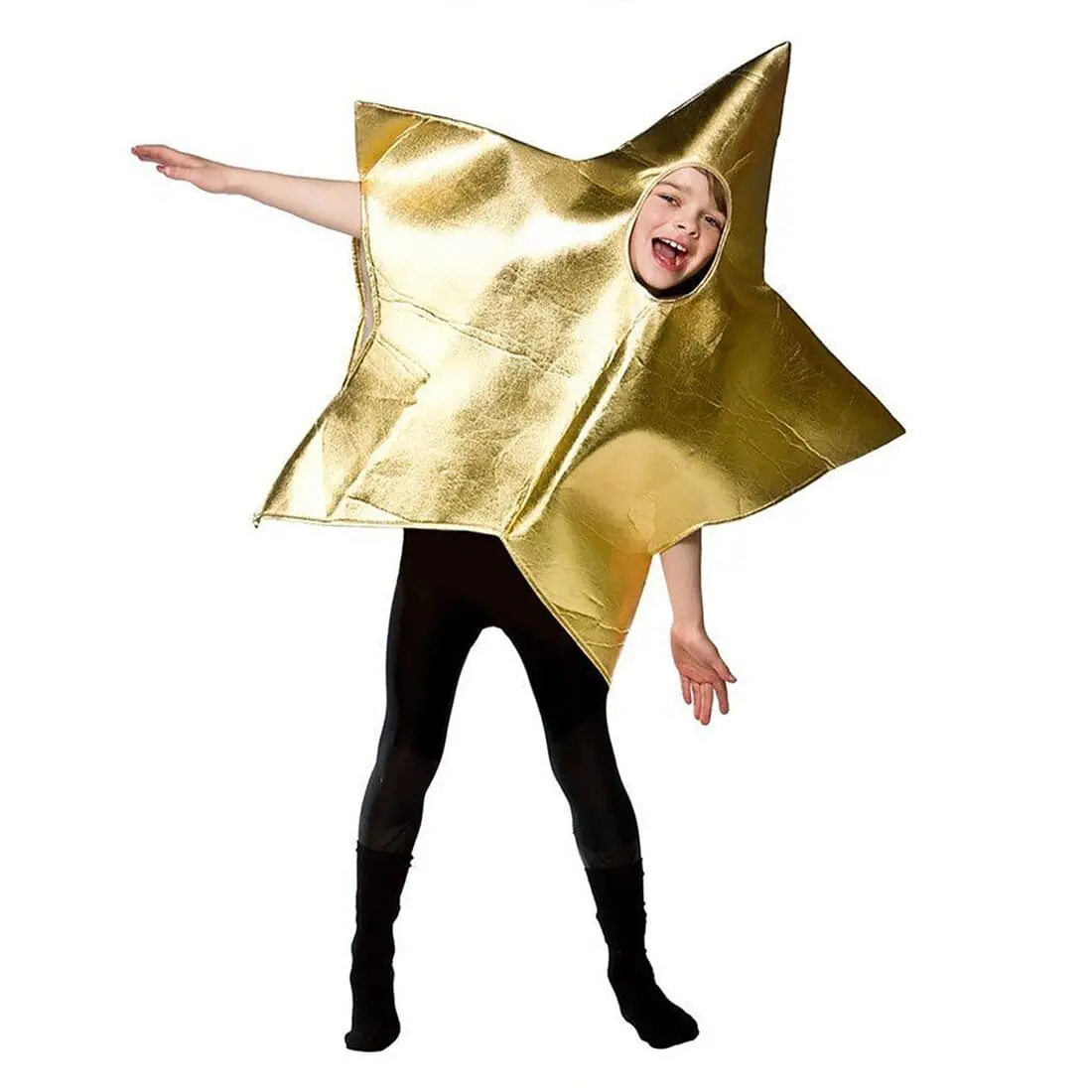 Kids Nativity Play Star Costume Gold Silver Halloween Fancy Dress 1