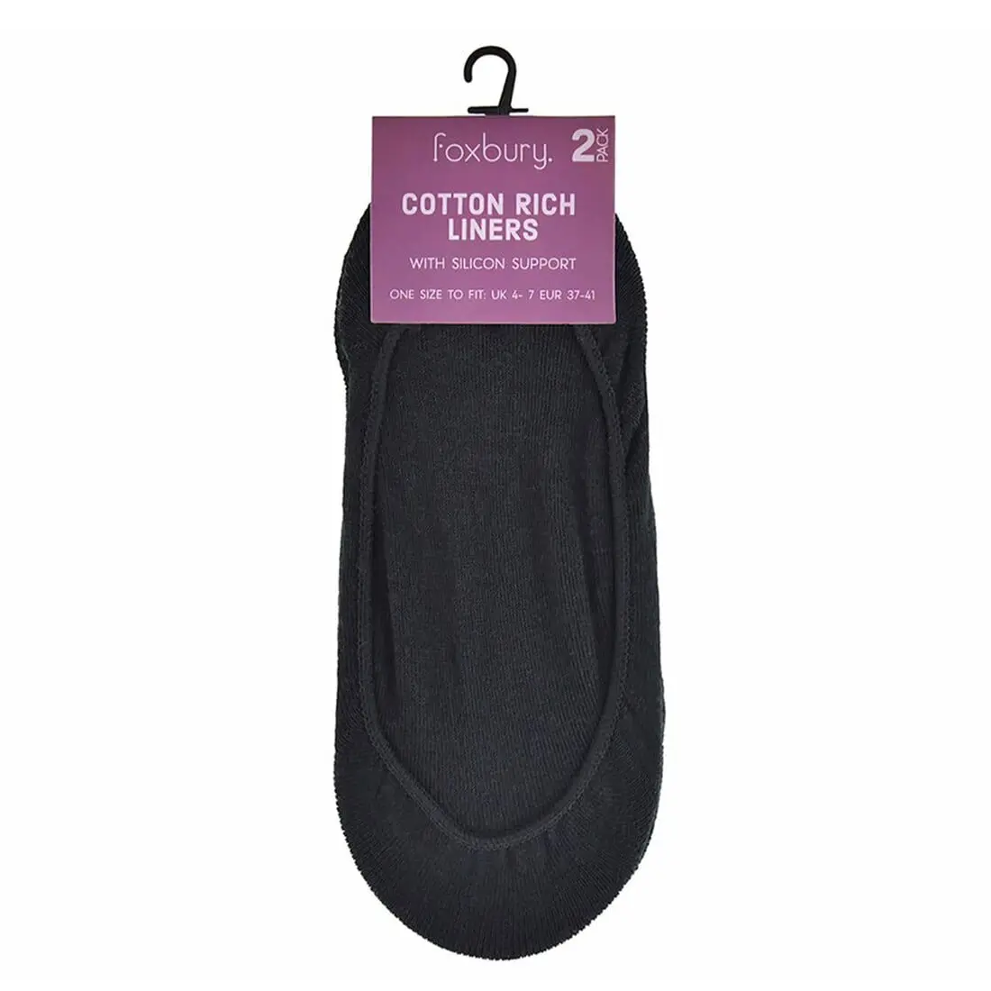 Womens 12 Pack Shoe Liners Socks Cotton Rich Footsies 1