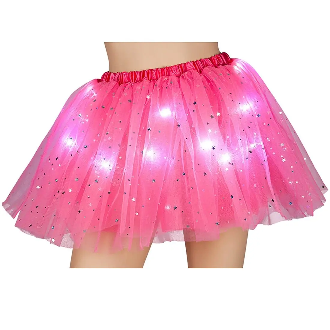 Light Up Sparkle Tutu Led Ballet Skirt Fancy Dress One Size 1