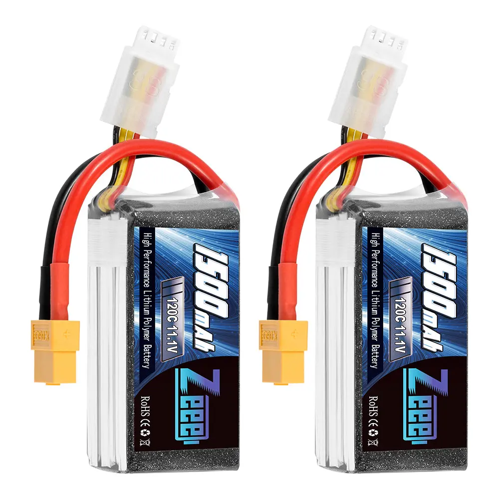 Zeee 3S Lipo Battery 1500Mah 11.1V 120C Graphene Battery With Xt60 Plug For Rc Car Rc Models(2 Pack) 1