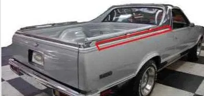 Quarter Molding, Upper, Right, W/2 Tone, Used, 78-87 El Camino 1