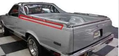 Quarter Molding, Left, Upper, W/2 Tone, Used, 78-87 El Camino 1