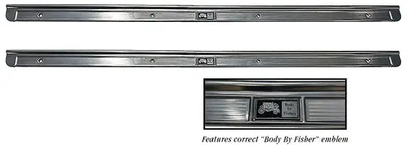 Door Sill Plates, 2Dr New Pair 77-87 B-C Body 1
