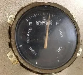Dash Fuel Gauge ,Used, 75-77 Cutlass 442 1