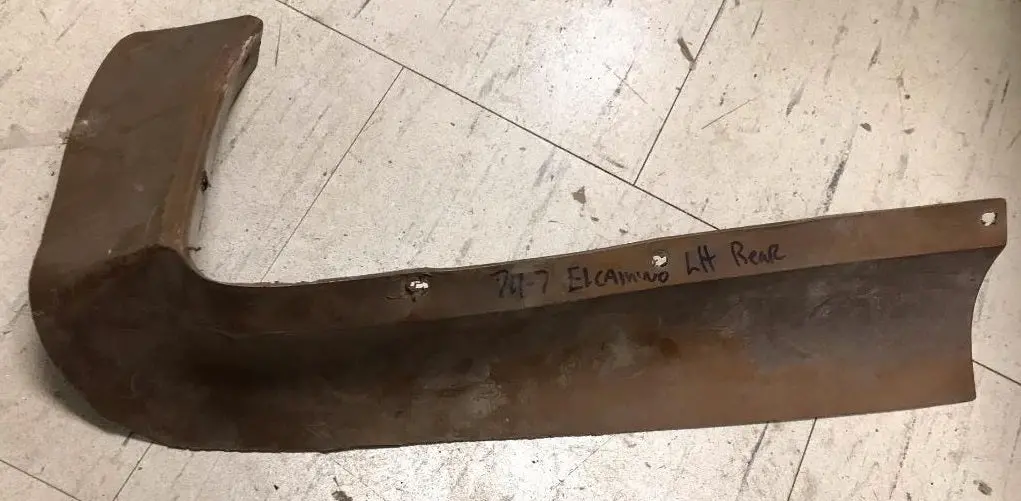 Rear Bumper Filler, Left Corner Used 73 Elcamino 1