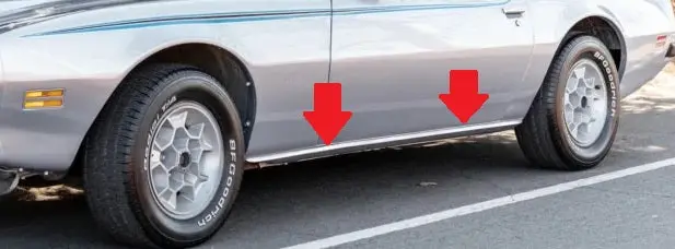 Rocker Molding, New, 1"Thick 70-81 Firebird, 76-81 Camaro 1