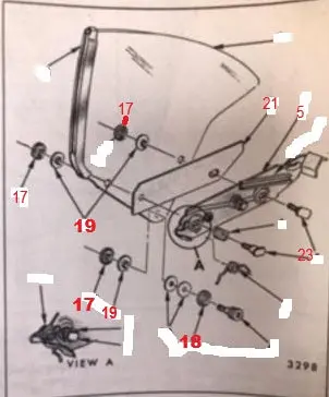 Quarter Glass Diagram 68-72 A-Body 1