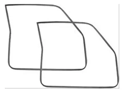 Door Weatherstrips, Pr 68-74 Nova, 71-4 X-Body, 1