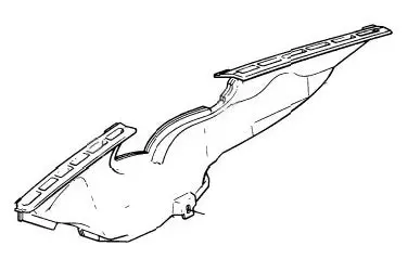 Defrost Duct ,For Ac, Used 71-76 Impala Caprice, 1