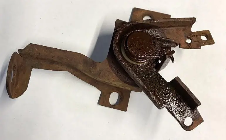 Hood Latch Swivel Assmy ,Used 70 Skylark Gs 1